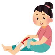 ムダ毛処理をする女性